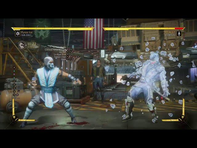 Mk11 : Sub Zero Combo Tutorial (INSANE DAMAGE) - Mortal Kombat 11