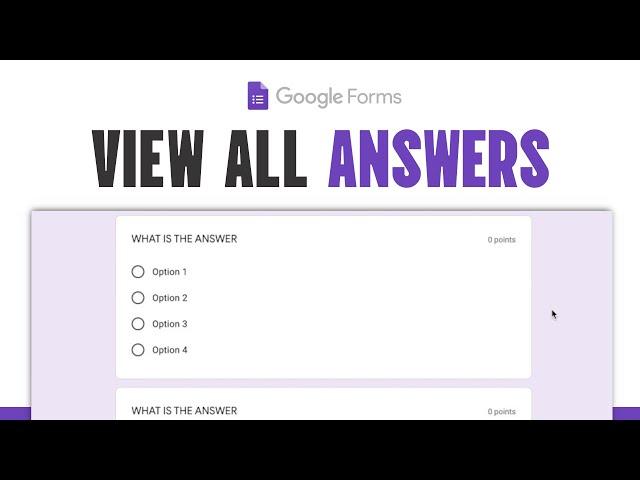 How To Get Answers For Online Test Google Forms