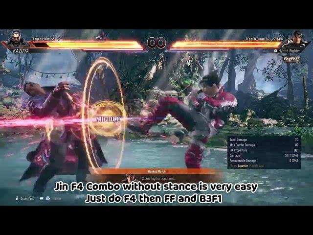 How To Cancel Jin F4 In Tekken 8!