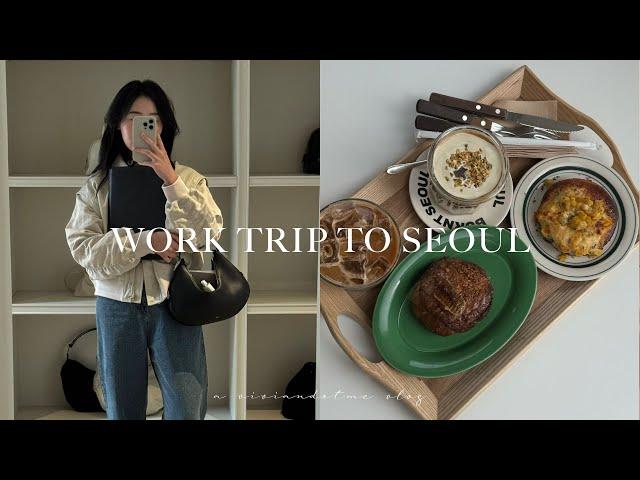 Korea Vlog |  first business trip for my brand, aesthetic Seoul cafes, birthday prank 