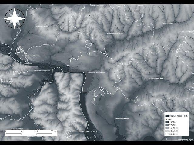 Основы QGIS #1 - Делаем карту с рельефом SRTM