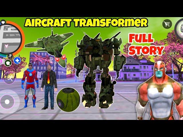 Rope Hero Vice Town Game | Aircraft Transformer Full Story | Rope Hero Vice Town | Gamer Blasty