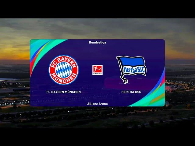 Bayern Munich vs Hertha BSC | Allianz Arena | 2020-21 Bundesliga | PES 2021