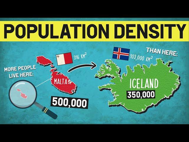 The Most & Least Densely Populated Countries