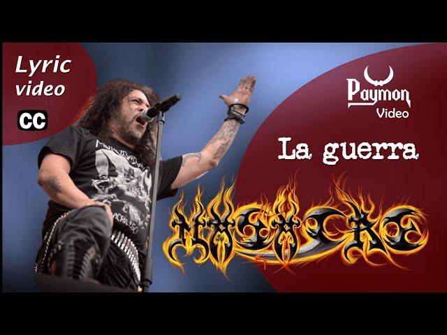 Masacre - La Guerra (Liryc video) [CC] Paymon video