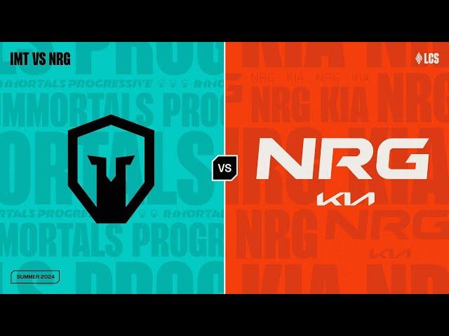 IMT v NRG - Week 3 Day 1 | LCS Summer Split | Immortals Progress v NRG| Game 1 (2024)