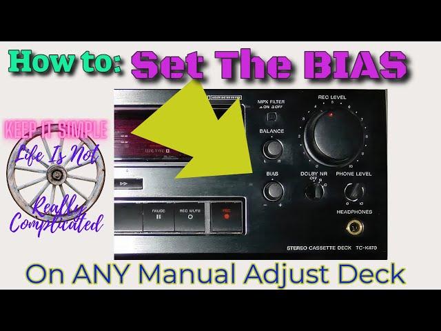 How to Perfectly Adjust Cassette Tape Bias!