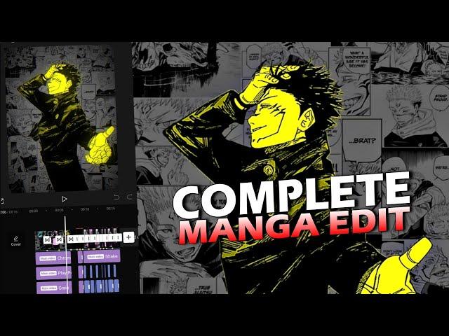 How to make a manga edit tutorial on capcut | CapCut Tutorial