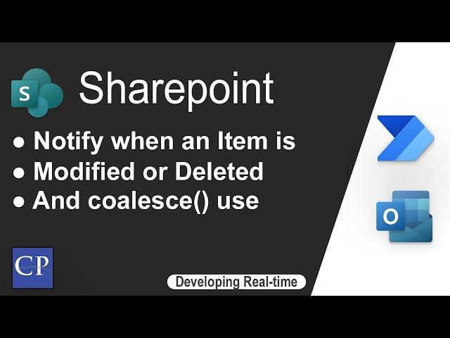 Send email notifications when an item is modified in a sharepoint list using power automate