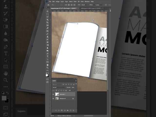 PHOTOSHOP'ta Mockup nasıl yapılır? (Mockup Tutorial) #shorts #photoshop