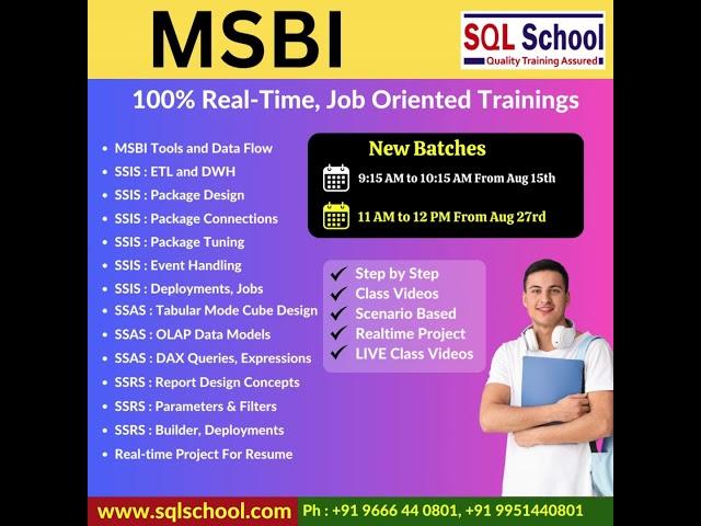 At SQL School, we provide Trainings and Projects