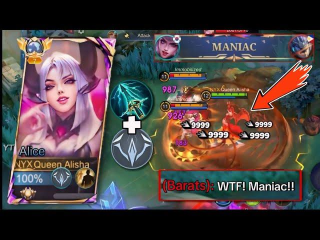 WAR CRY & SKY PERCIER ARE THE MOST CANCEROUS ITEM AND TALENT FOR ALICE! | MANIAC GAMEPLAY| MLBB