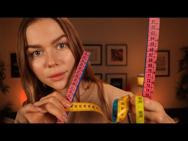 ASMR Measuring & Marking Your All Face with Different Tools