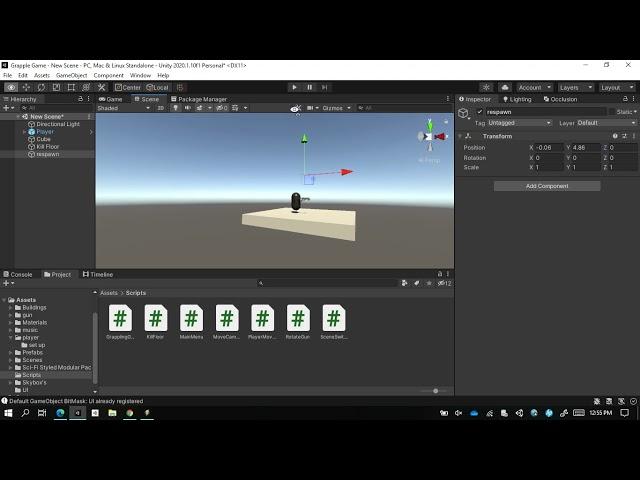 How to make a kill floor with respawn in unity - TUTORIAL