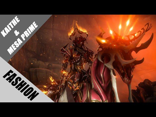 Warframe | Fashion Frame | Mesa Prime & Kaithe : Inferno Trigger