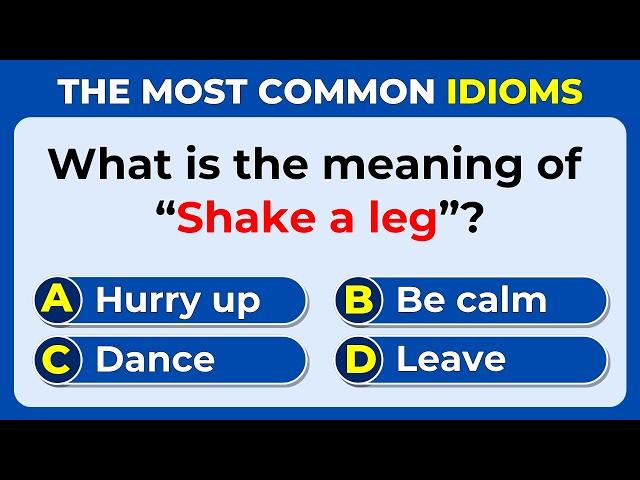 English Idioms Quiz | Can You Score 50/50? #challenge 06