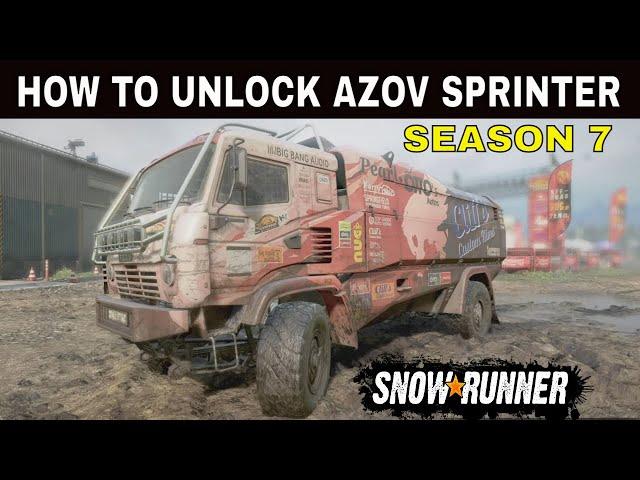 Snowrunner Phase 7 Race Truck AZOV Sprinter Location