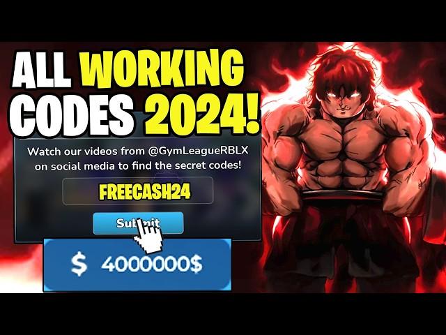 *NEW* ALL WORKING CODES FOR GYM LEAGUE IN 2024! ROBLOX GYM LEAGUE CODES