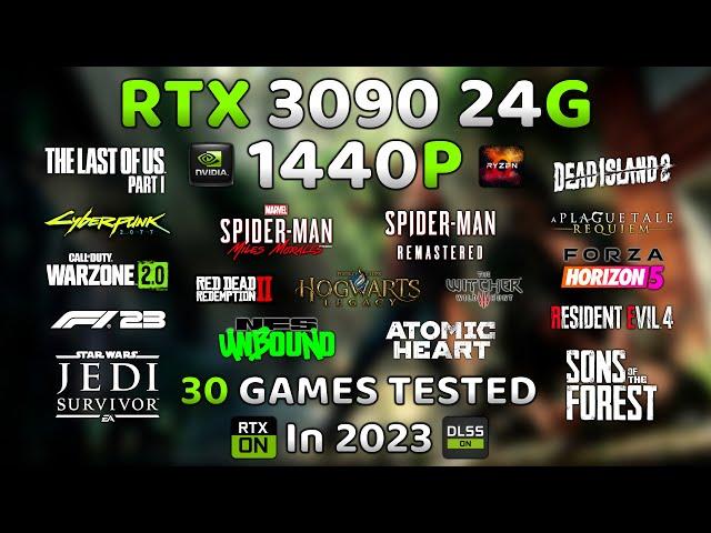 RTX 3090 in 2023 | 30 Games Tested in 1440P