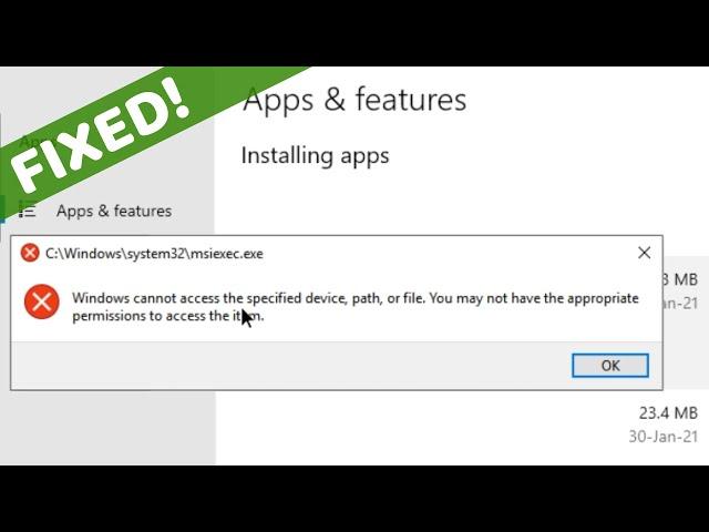 Remove stuck Software from Apps & features uninstaller - Windows 10