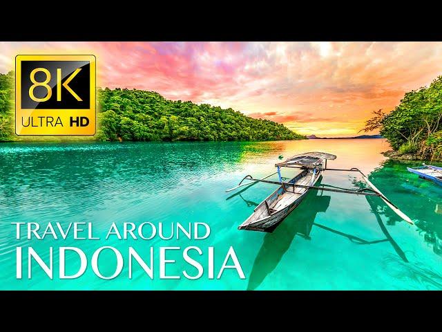 Discover INDONESIA in 8K ULTRA HD • Travel with Relaxing Music and Ambient Drone Films
