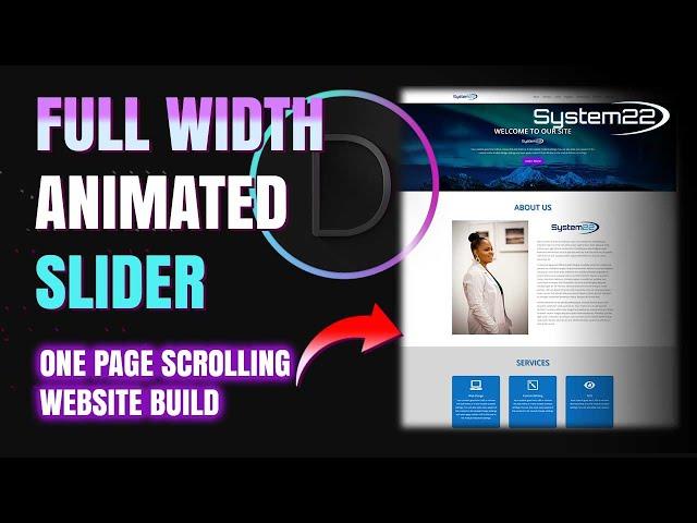 Divi Theme Full Width ANIMATED Slider Section 