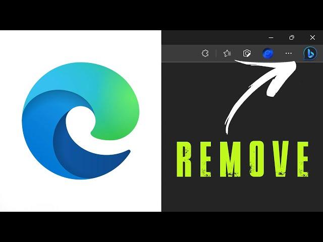 How to Remove the BING icon in Microsoft Edge | Remove the new Bing tab Icon in Edge.