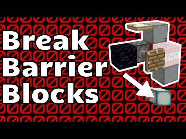 Break Barrier Blocks (Minecraft Java)