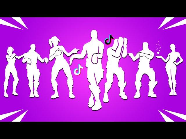 All Fortnite TikTok Dances & Emotes! (New Crossbounce, Hey Now, Pump Up The Jam, The Macarena,..)