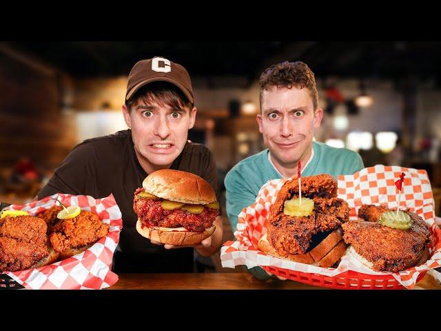 Two Brits try REAL Nashville Hot Chicken for the first time!