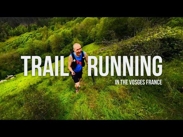 Trail running in the Vosges in France