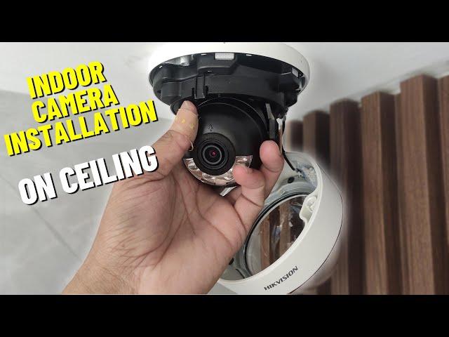 CCTV Camera Installation IN Door How To Install A Hikvision dahua IP camera CELING #hikvision #dahua