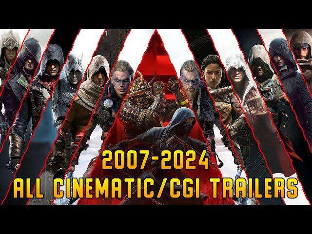 Every Assassin's Creed Cinematic / CGI Trailer 2007-2024 - AC 1 to AC Shadows