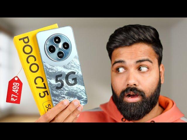 POCO C75 Cheapest 5G Phone at Just ₹7,500 