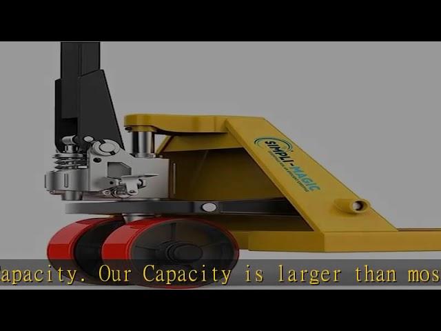 Pallet Jack, 6,000 LB Capacity,27" x 48" Pallet Truck