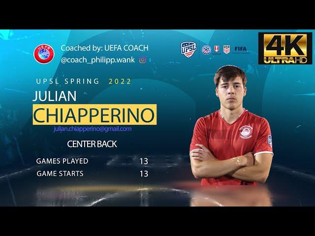 Julian Chiapperino Highlight Reel - UPSL Spring 2022