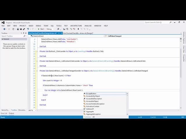 VB .NET - Checked CheckBox on DataGridView | QUICK TIP #04