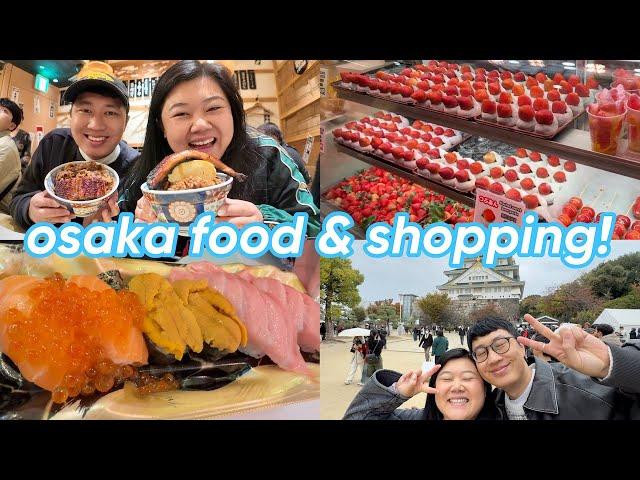 last 24 hrs in osaka!  street food market, famous cheesecake, unagi + shopping! | VLOGMAS DAY 7