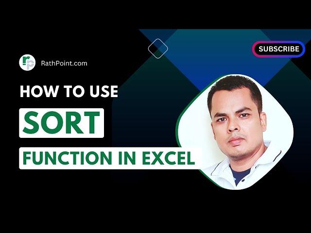 How to use SORT Function in Excel