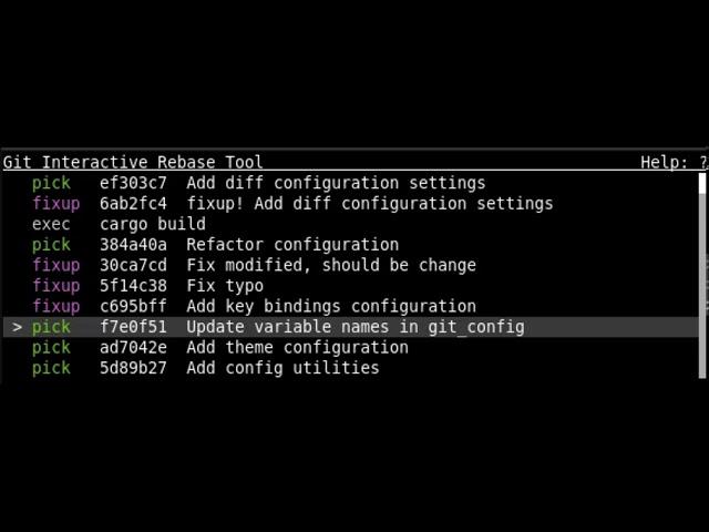 Git Interactive Rebase Tool - Demo