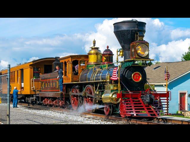 1860s Era 4-4-0 Steam Locomotive at Speed! | Northern Central Railway