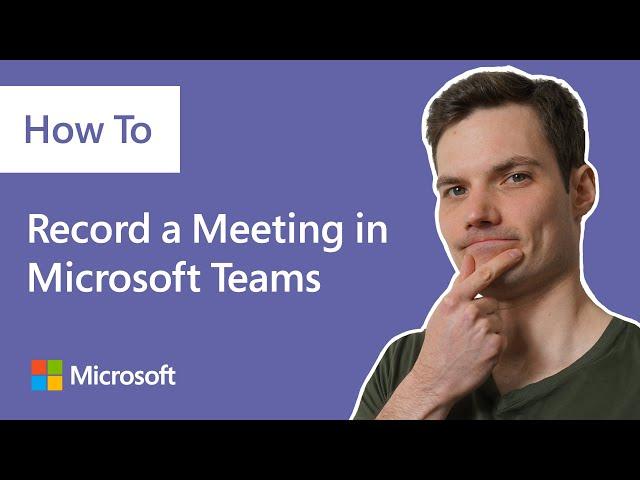 How to record a meeting in Microsoft Teams, demo tutorial