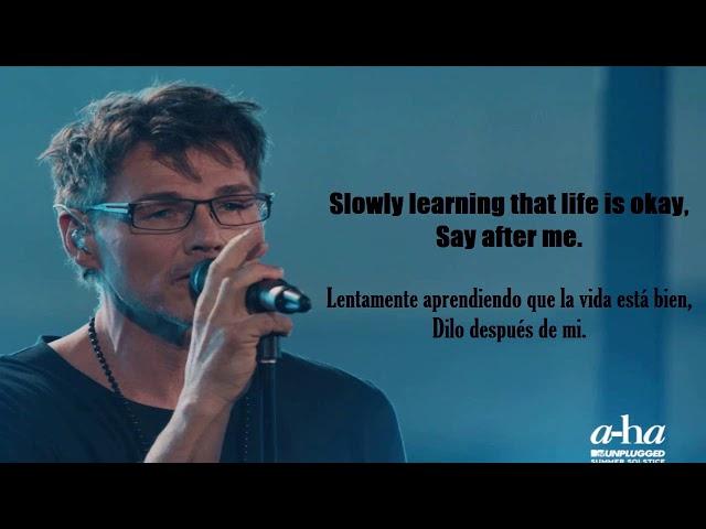 A-ha - Take on Me (MTV Unplugged) |Letra Español e Ingles | Lyrics English and Spanish