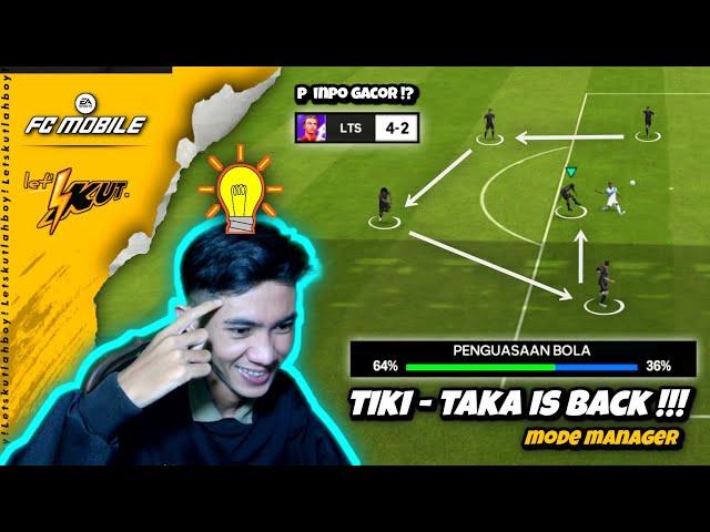  TAKTIK META TIKI-TAKA MODE MANAGER IS BACK !!! AUTO GACOR BUAT BANTAI BANTAI PUBLIK ! - FC Mobile