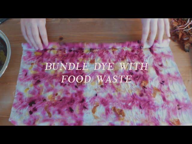 HOW to BUNDLE DYE with NATURAL COLOURS at HOME | Personalized a FUROSHIKI |PART 1|  ASMR