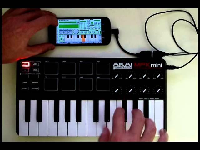 Using a MIDI controller with Caustic 2.1 on Android