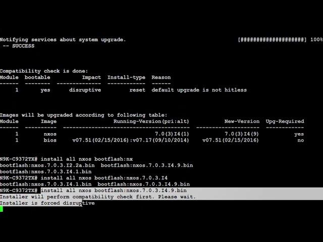 How to Upgrade Cisco Nexus N9k Software NXOS C9372TX