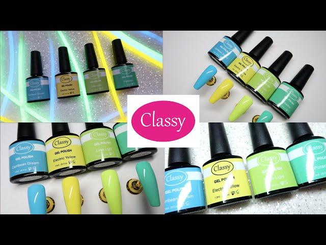 CLASSY NAILS ELECTRIC SUMMER COLLECTION | Spangley Nails