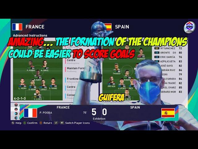 The best formations and tactics of the World Champion Guifera (France) | eFootball PES 2021