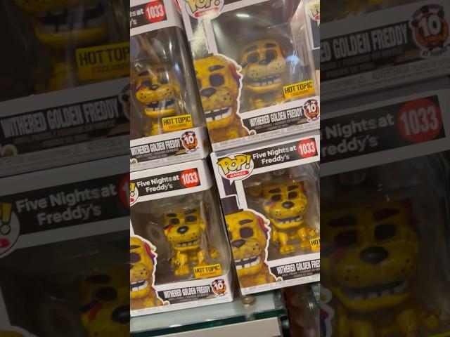 I found the new withered golden Freddy funko pop #fnaf #fivenightsatfreddy #funko #funkopop #shorts